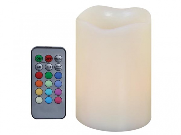 RGB LED was kaars met afstandsbediening - nr. 1