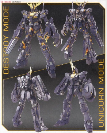 MG 1/100 RX-0 Unicorn Gundam Banshee 02 - Afbeelding 8