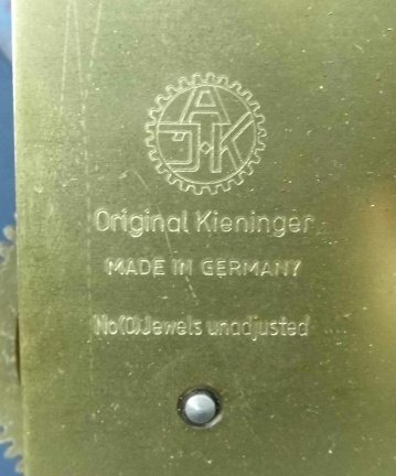 === Ketting uurwerk = Kieninger = gebruikt === 33527 - Afbeelding 2