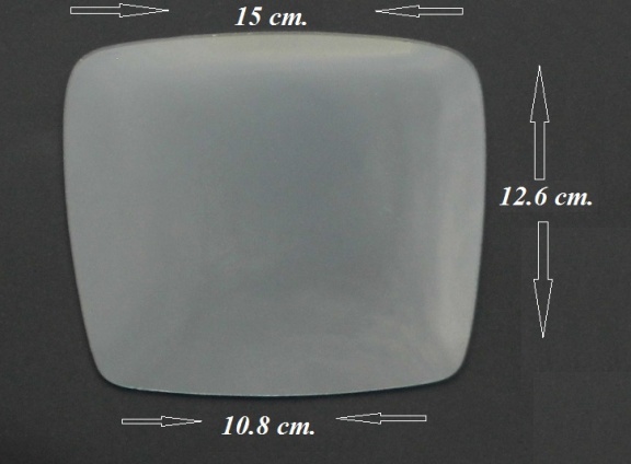 === Bol glas = maat zie foto 2 = gebruikt === 33594