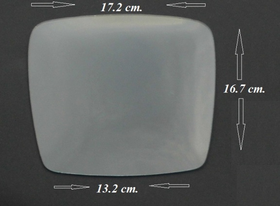 === Bol glas = maat zie foto 2 = gebruikt === 33592