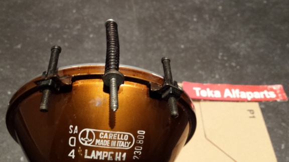 Alfa Romeo Alfetta Sedan Serie 1 Koplamp Carello 116086507500 NOS - Afbeelding 5