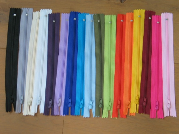 Zipper / rits dark purple