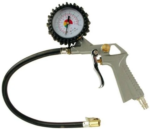 Bandenspannigsmeter 0-12 bar vulslang 350 mm