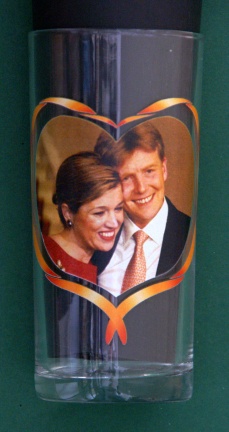 Glas Willem-Alexander & Máxima (verloving) - nr. 1