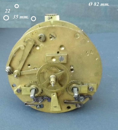 === Pendule uurwerk = Vincenti = oud === 32184