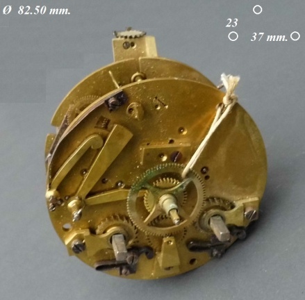 === Pendule uurwerk = Samuel Marti = oud === 33489