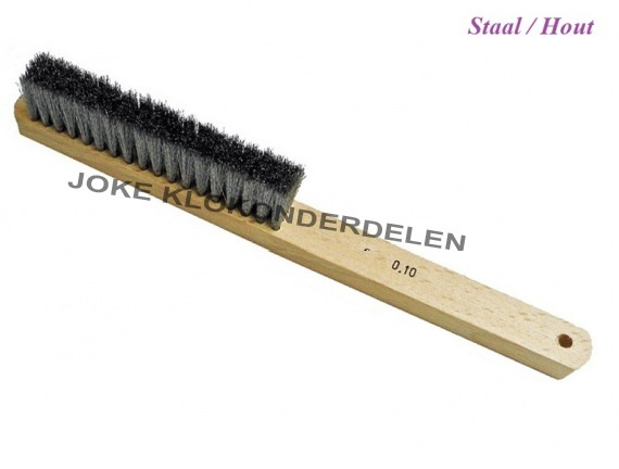 = Staal draadborstel = 0.10 = 4 rijen =33833