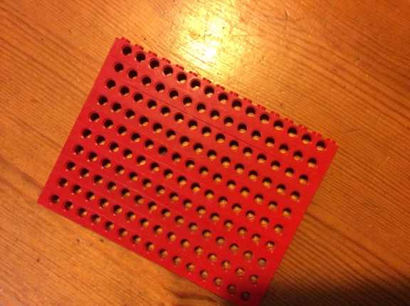 10 Lego stenen 1 x 16 noppen - nr. 1