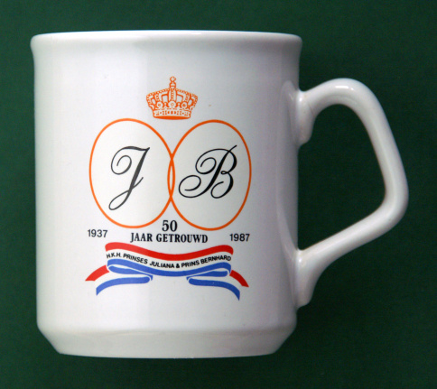 Mok J & B 50 jaar getrouwd 1937-1987 - Juliana & Bernhard - nr. 1