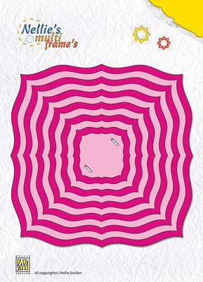 Nellie Snellen, multi frame die, christmas frames squares, nr. MFD095 - nr. 1