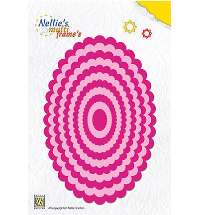 Nellie Snellen, nr. MFD070, Wavy Oval, afm. 9,6x14,4cm - nr. 1