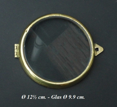 = Klokdeur = geslepen vlak glas = oud =34129