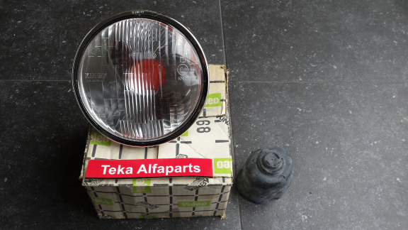 Koplamp Valeo Kinby lic.Carello 93850003 Alfa Romeo Lancia Fiat NOS - Afbeelding 2