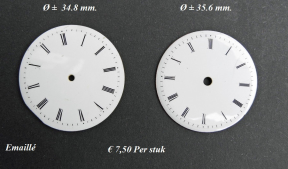 = Zakhorloge wijzerplaatje = Emaillé =34459