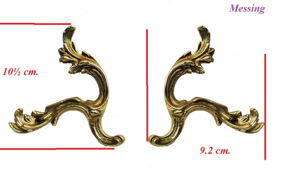 === 2 Klokstel pootjes = oud === 34738