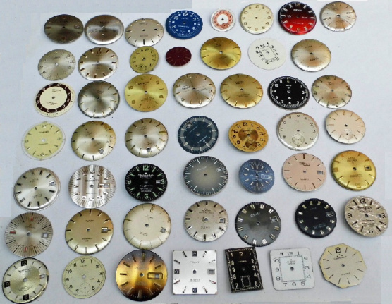 === 50 Wijzerplaatjes = Horloge = gebruikt === 34820 - Afbeelding 2