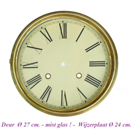 === Wijzerplaat met deur ( mist glas !) = 35049