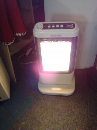 Kachel Halogeen warmte Straler, WIT. >>www.SHOP151.nl - Afbeelding 2