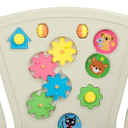 Playpen - grondbox - kunststof bruin wit 10 panelen - Afbeelding 4