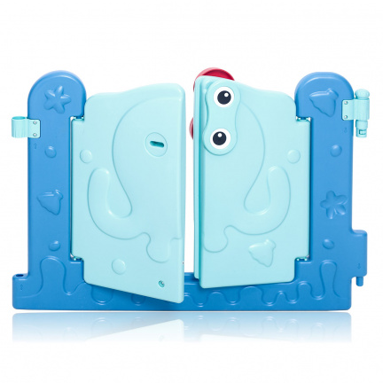 Playpen - grondbox - kunststof ocean blauw 14 panelen - Afbeelding 7