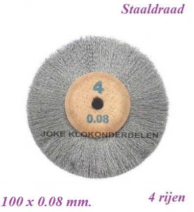 Rond borstel = gegolfde staaldraad = 35194
