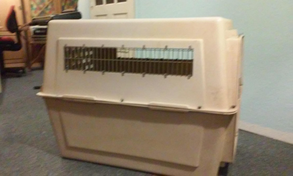 Dieren KENNEL of BENCH, sterk hard-polyester. via >>> www.MoleneindKringloop.nl. - Afbeelding 8