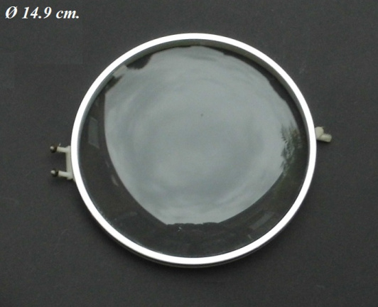 = Pendule deur / wijzerplaat = bol glas 35575