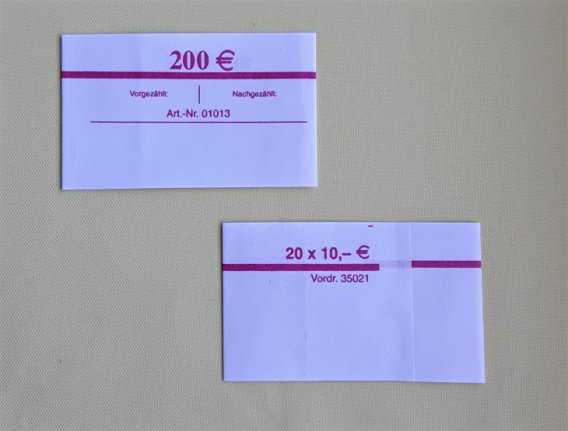 Wikkels om Euro bankbiljetten snel te verpakken. - Afbeelding 5