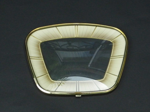 Pendule deur / wijzerplaat = bol glas = 35401