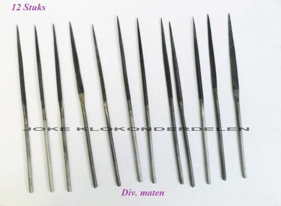 Set naaldvijlen = 12 stuks = div. maten 32671