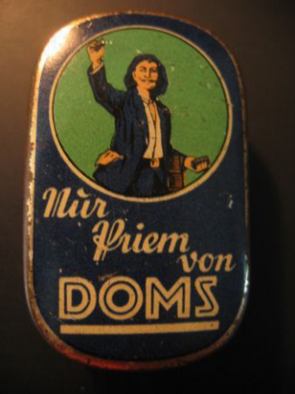 Antiek blikje Nür Priem von Doms, jaren 30... - nr. 1