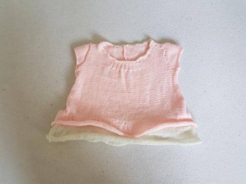 Nieuw zacht roze gebreid jurkje maat 56/62 - nr. 1