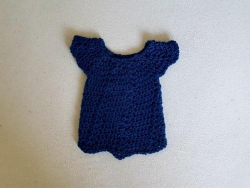 Donkerblauw gehaakte jurk maat 50 nieuw - nr. 1