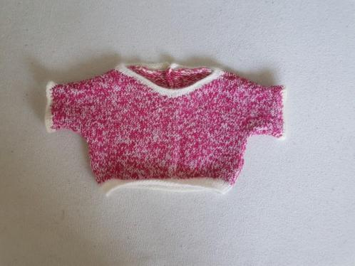 Roze/wit gebreid truitje maat 68/74 nieuw - nr. 1