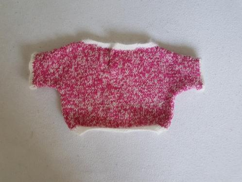 Roze/wit gebreid truitje maat 68/74 nieuw - Afbeelding 2