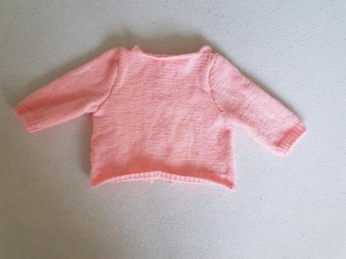 Zoet roze gebreid vest maat 62/68 nieuw - Afbeelding 3