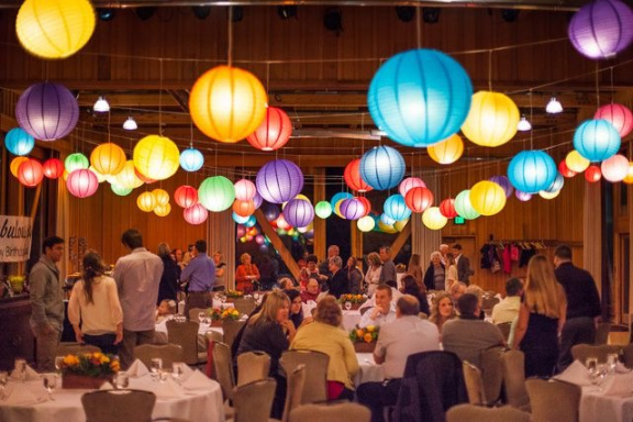 Gekleurde lampionnen, led lampions, bruiloft decoratie, huwelijk versiering, lampion - Afbeelding 5