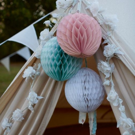 Honeycomb, Honeycombs, papieren bollen, feest decoratie, huwelijk lampionnen, alveoles - Afbeelding 4