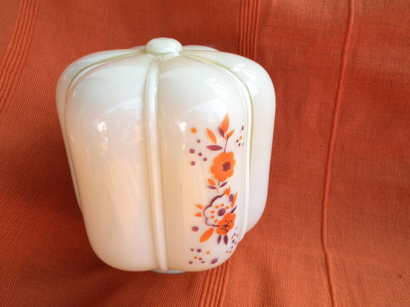 brocante lampenkap met bloemmotieven