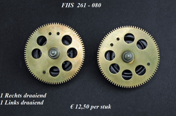 Kettingrad voor uurwerk FHS 261- 080 = 34742