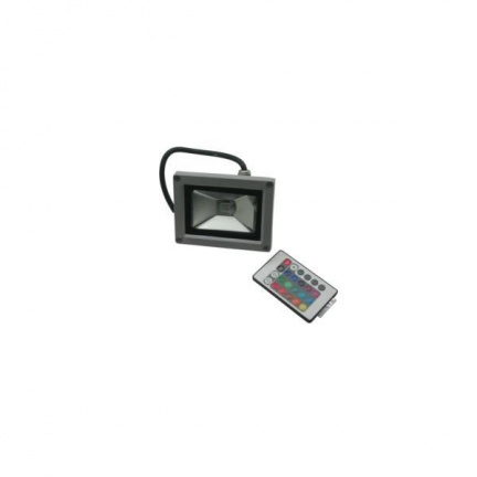 Led straler 10 watt rgb met afstandbediening - nr. 1