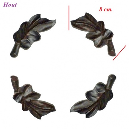 === 4 Klokhoeken = hout = oud === 33608