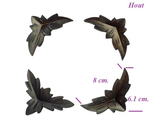 === 4 Klok hoeken = hout = oud === 28461