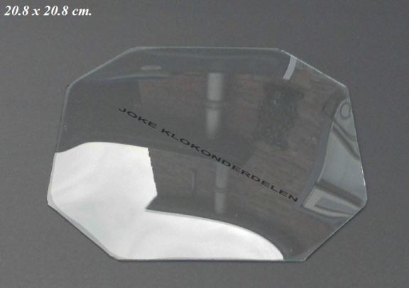 = Licht gebold glas = 20.8 x 20.8 cm. = 41871