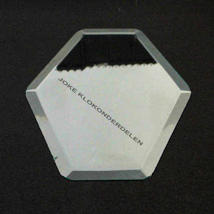 Geslepen vlak glas = maten zie foto 2 = 36018