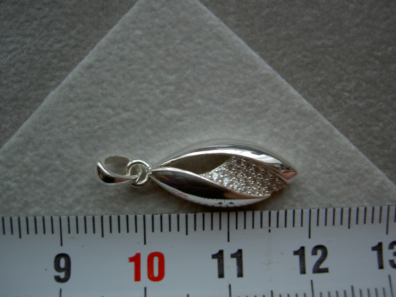 Zilveren fantasie hanger dames