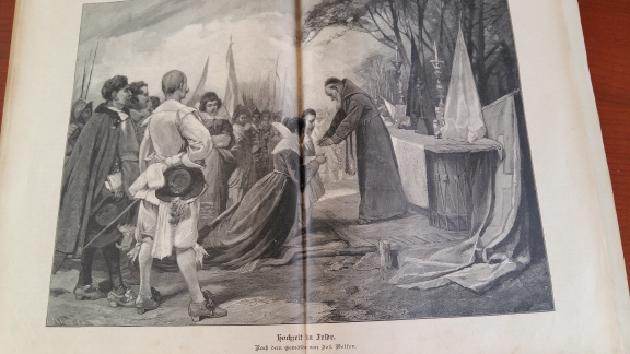 Antiek Boek "Die Gartenlaube" uit 1895 met tekeningen, illustraties en bladmuziek door Ernst Keil - Afbeelding 3
