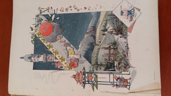 Antiek Boek "Die Gartenlaube" uit 1895 met tekeningen, illustraties en bladmuziek door Ernst Keil - Afbeelding 7