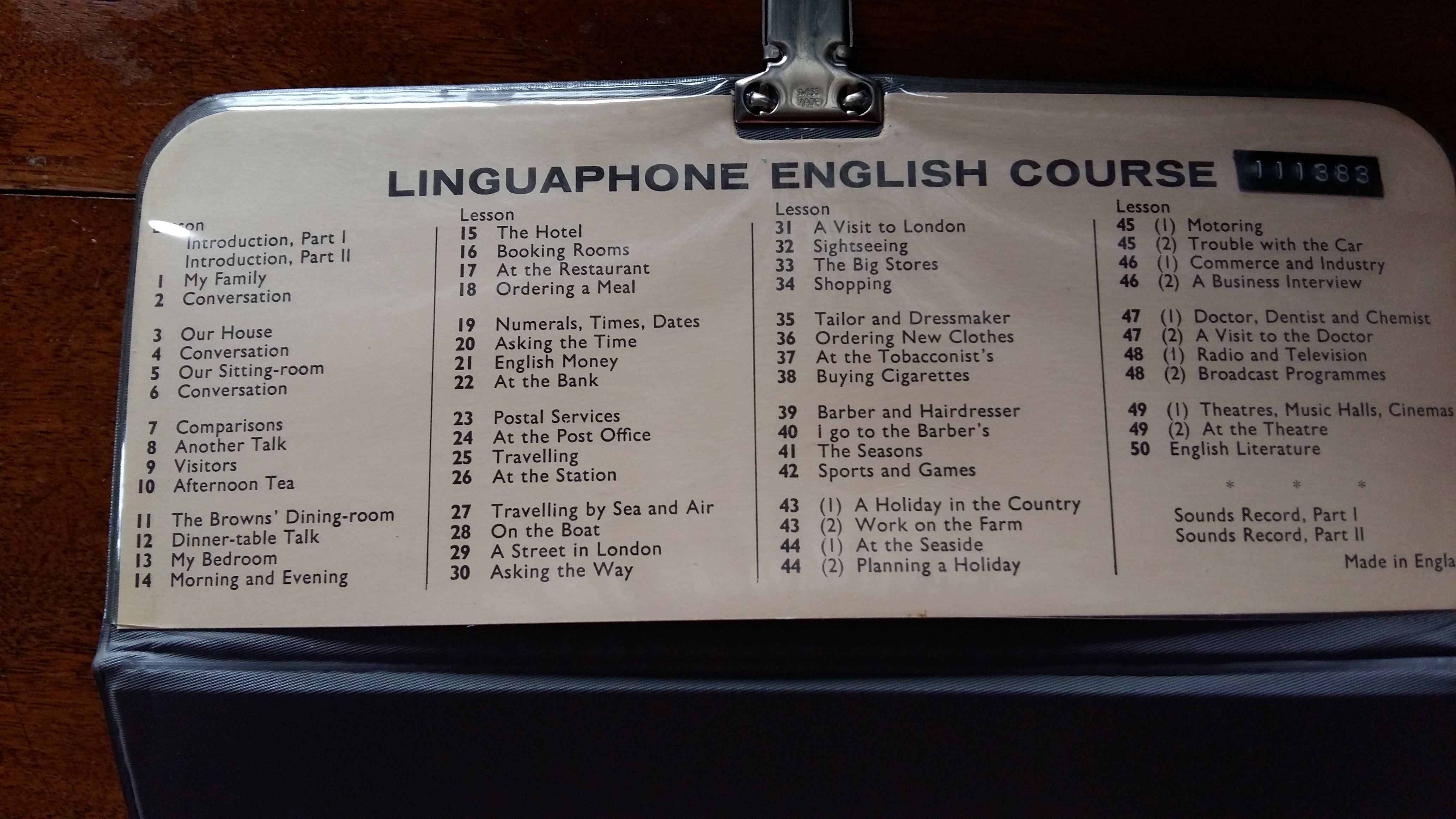 Cursus Engels op Vinyl single Linguaphone incl. lesboekjes - Afbeelding 2